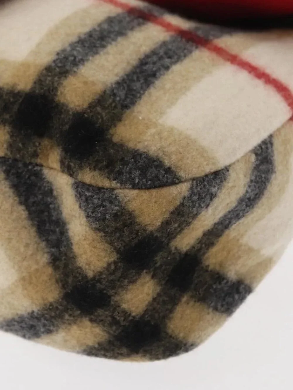 Burberrys Nova Check Shoulder Bag Wool Beige Silver Auth 161279V - Picture 5 of 16